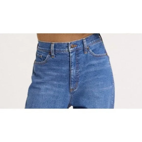 Scoop Womens Stovepipe Jeans Size 10 Medium Wash High Rise Straight Leg Stretch - Picture 6 of 7